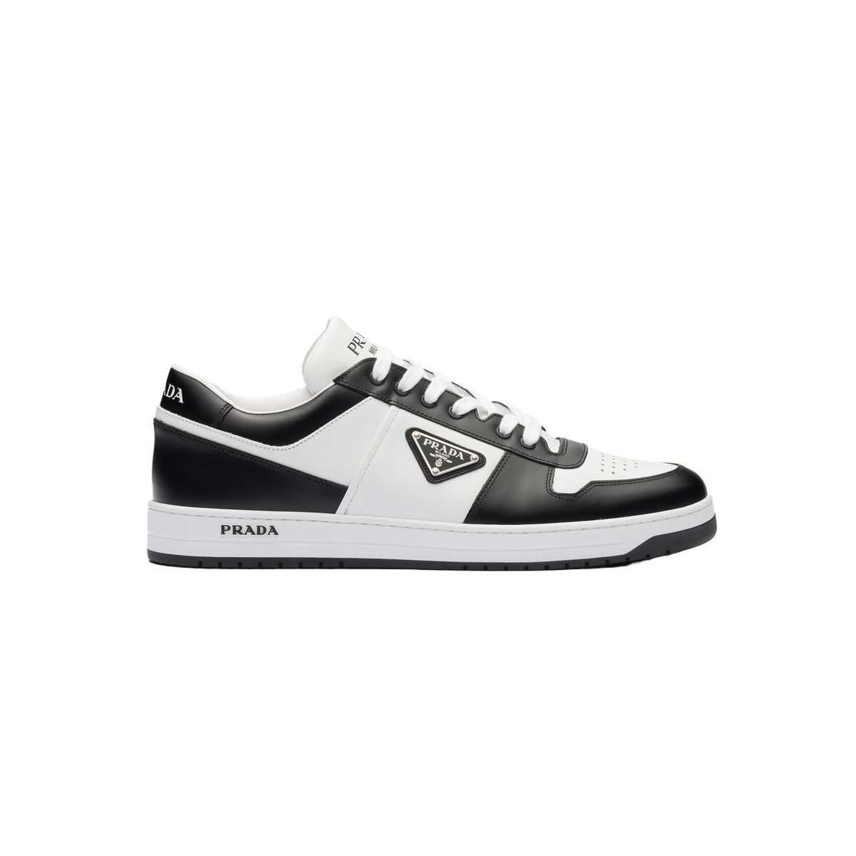 Prada Downtown Leather Sneakers