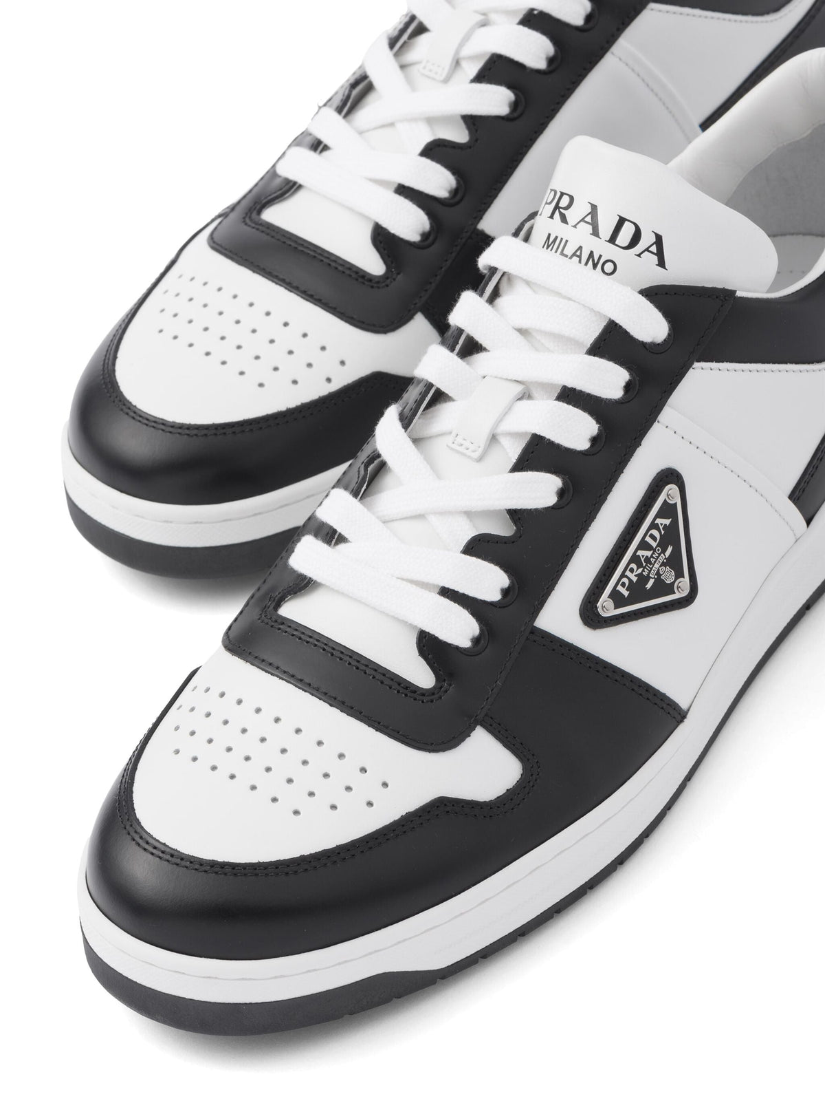 Prada Downtown Leather Sneakers