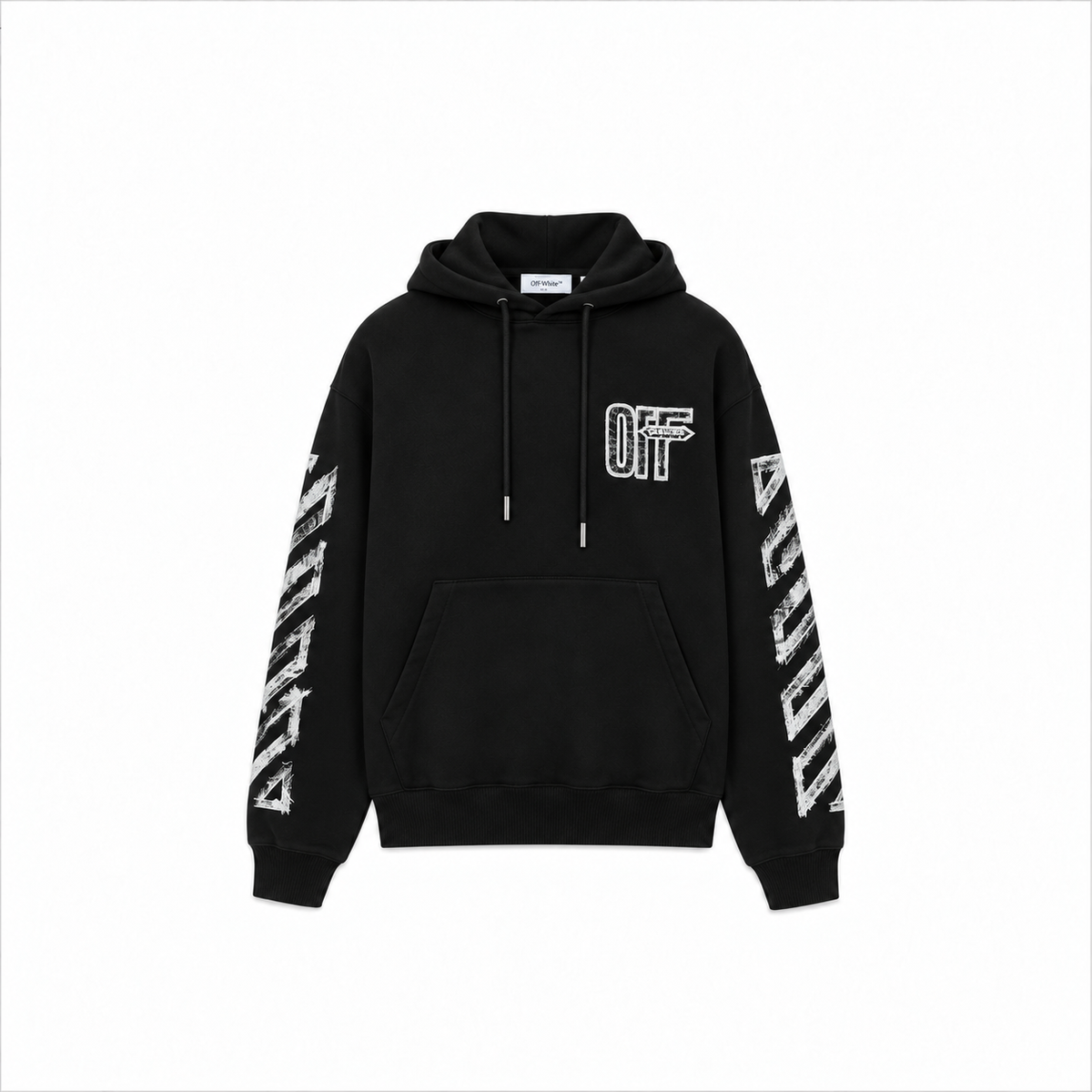 Off‑White Brushed Arrow Hoodie