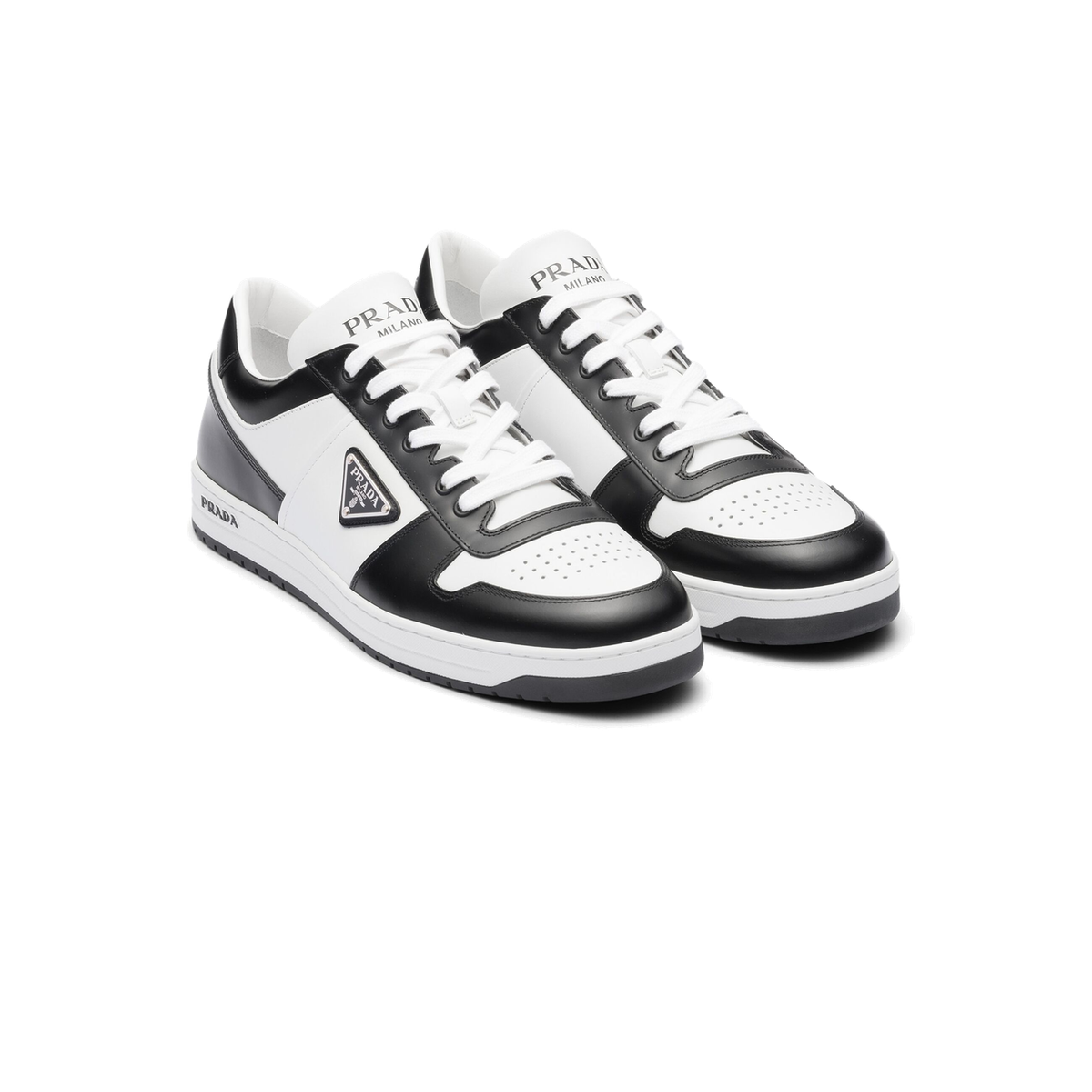 Prada Downtown Leather Sneakers