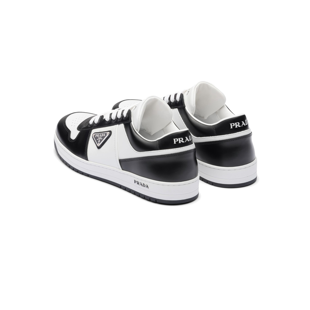 Prada Downtown Leather Sneakers